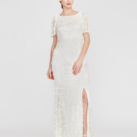 BHLDN Lotus Threads Hand Beaded Wedding Gown - Picture 2 of 8